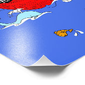 Pirate Ship scène Foto Afdruk (Hoek)