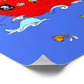 Pirate Ship scène Poster (Hoek)