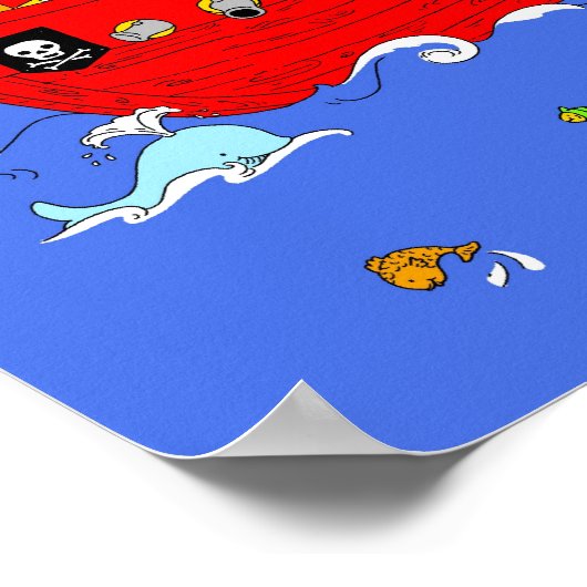 Pirate Ship scène Poster (Hoek)