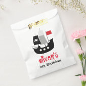 Pirate Ship Skeleton Boy Birthday Party Favor Bag Bedankzakje (Gezegeld)