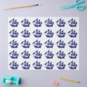 Pirate Ship Skull Crossbones DIY kleuren blauw Tissuepapier (Craft)