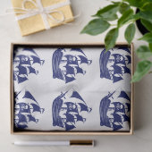 Pirate Ship Skull Crossbones DIY kleuren blauw Tissuepapier (Geschenk)