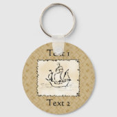 Pirate Ship. Sleutelhanger (Voorkant)