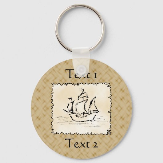 Pirate Ship. Sleutelhanger (Voorkant)