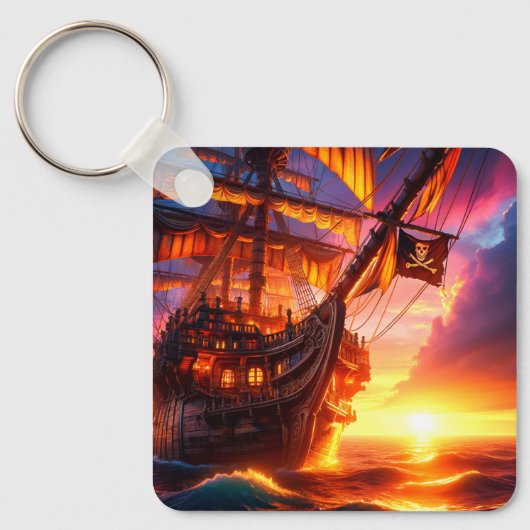 Pirate Ship Sleutelhanger (Voorkant)