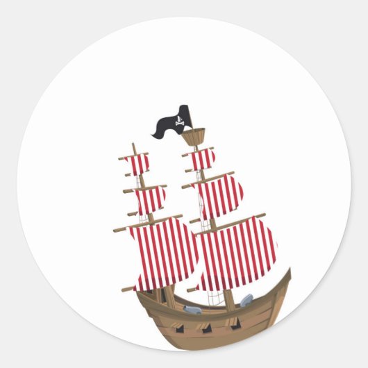 Pirate Ship Sticker (Voorkant)