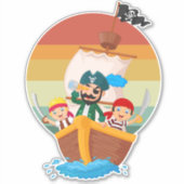 Pirate Ship Sticker thema (Voorkant)