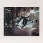 Pirate Ship Storm Jigzaag Puzzle Legpuzzel (Horizontaal)