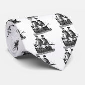Pirate Ship Stropdas (Opgerold)
