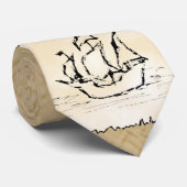 Pirate Ship. Stropdas (Opgerold)