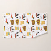 Pirate Ship Treasure Borst Thema Patroon Bad Handdoek (Handdoek)