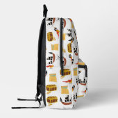 Pirate Ship Treasure Borst Thema Patroon Bedrukte Rugzak (Links)