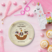 Pirate Ship Treasure Map Verjaardagsfeest van Kind Papieren Bordje (Feest)