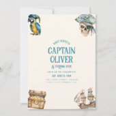Pirate Ship Treasure Verjaardag Uitnodigen Kaart (Voorkant)