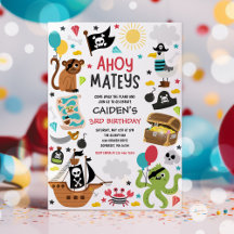 Pirate Ship Treasure Verjaardagsfeest