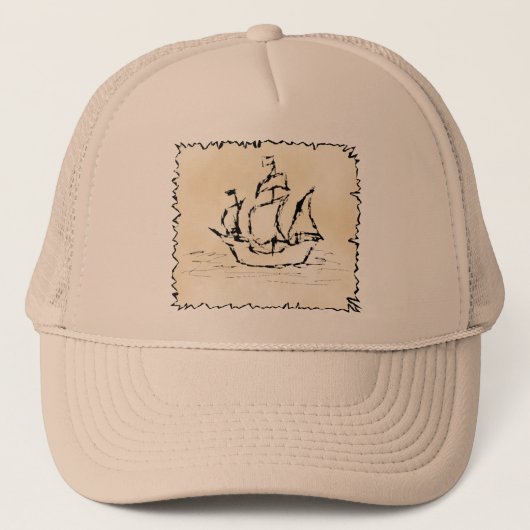 Pirate Ship. Trucker Pet (Voorkant)