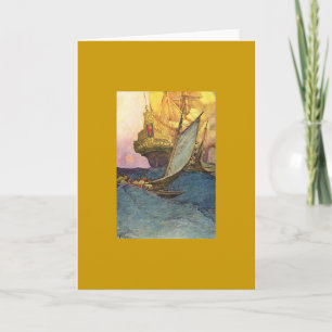 Pirate Ship Wenskaart Kaart