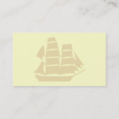 Pirate Ship. Zeilend schip. Visitekaartje (Achterkant)