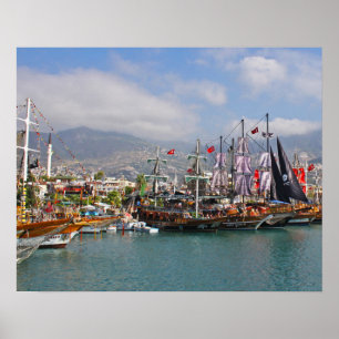 Pirate Ships in Turkey Poster/Print Poster