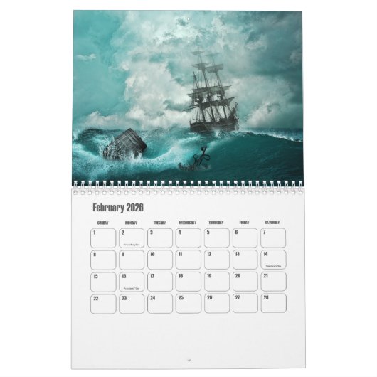 Pirate Ships Kalender (Feb 2026)