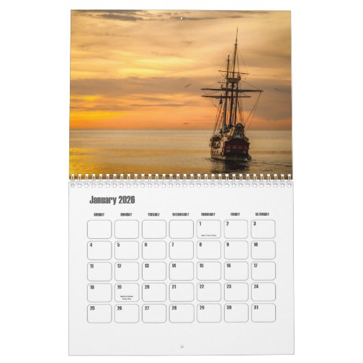 Pirate Ships Kalender (Jan 2026)