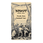  Pirate Shipwreck Ship Home Brew Beer Label (Voorkant)