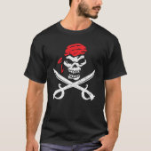 Pirate Shirt met beenderen en oogvlekken (Voorkant)
