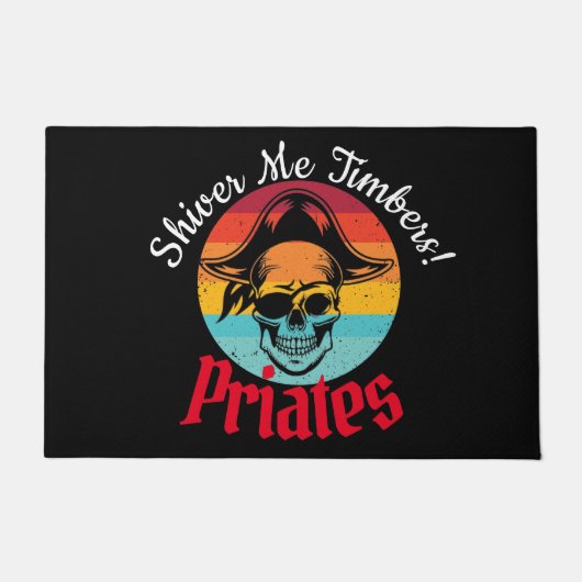 Pirate-Shiver Me Timbers Deurmat (Voorkant)