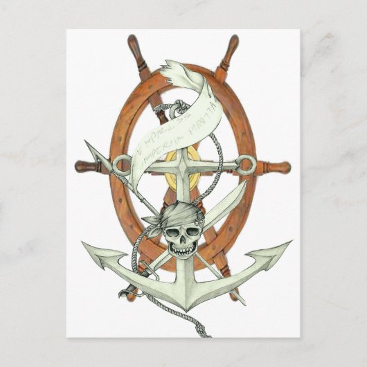 Pirate Sigil Briefkaart (Voorkant)