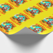 Pirate Sinterklaas Feestelijke Kerstvakantie Kunst Cadeaupapier (Hoek)