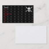 Pirate-sjabloon voor visitekaartjes (Voorkant / Achterkant)