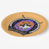 Pirate Skelet Cat Papieren Bordje (Gekanteld)
