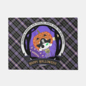 Pirate skelet kat en plaid deurmat (Voorkant)