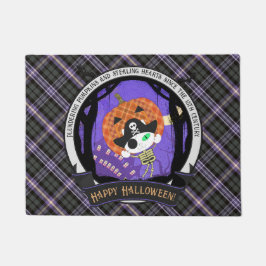 Pirate skelet kat en plaid deurmat
