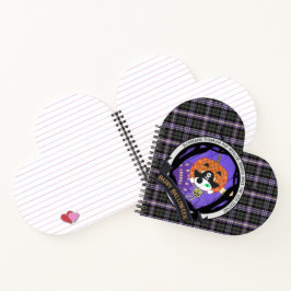 Pirate skelet kat en plaid notitieboek