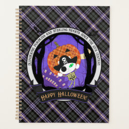 Pirate skelet kat en plaid planner