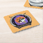 Pirate skelet kat kartonnen onderzetters (Gebogen)