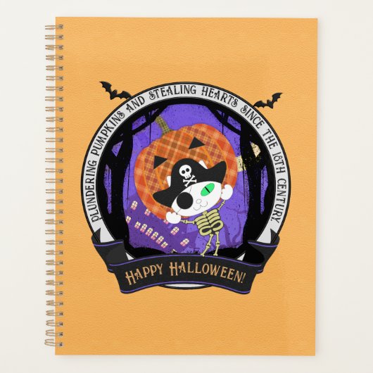 Pirate skelet kat planner (Voorkant)