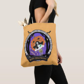 Pirate skelet kat tote bag (Dichtbij)