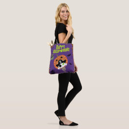 Pirate skelet kat tote bag