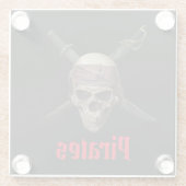 Pirate skeletglas onderzetter (Achterkant)