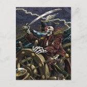 Pirate Skeleton Briefkaart (Voorkant)