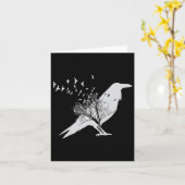 Pirate Skeleton Dinosaur T Rex Funny Tyrannosaurus Kaart (Gele Bloem)