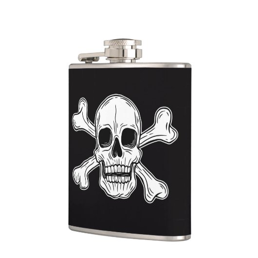 Pirate skeleton Flag Heupfles (Links)