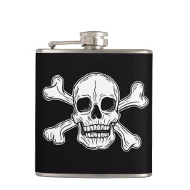 Pirate skeleton Flag Heupfles