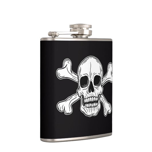 Pirate skeleton Flag Heupfles (Rechts)