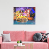 PIRATE SKELETON IN EEN BARREL CANVAS AFDRUK (Insitu (Woonkamer))