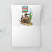 PIRATE SKELETON IN EEN BARREL KAART (Binnen)