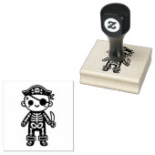Pirate Skeleton Rubberstempel (Gestempeld)