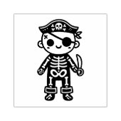 Pirate Skeleton Rubberstempel (Afrduk)